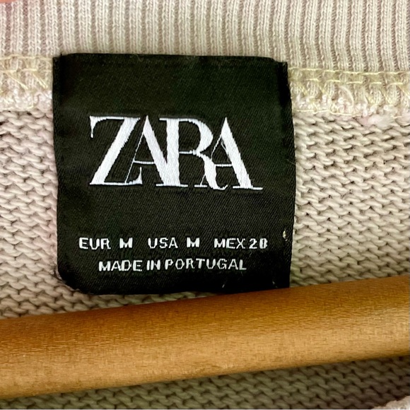 Zara tie-dye loose fit long sleeve knit crop top - Picture 10 of 10